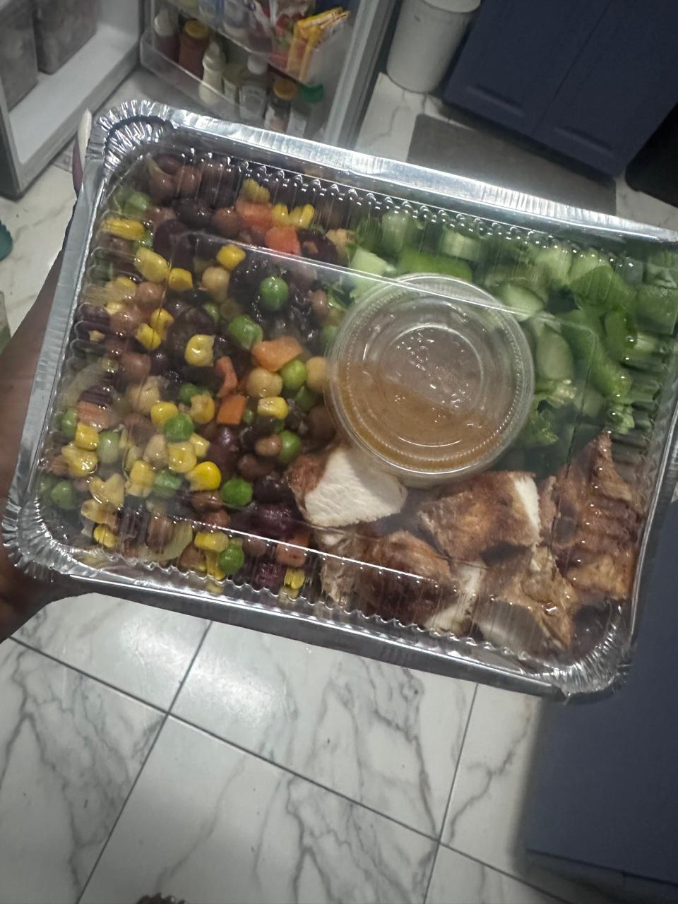 Bean Salad with Chicken